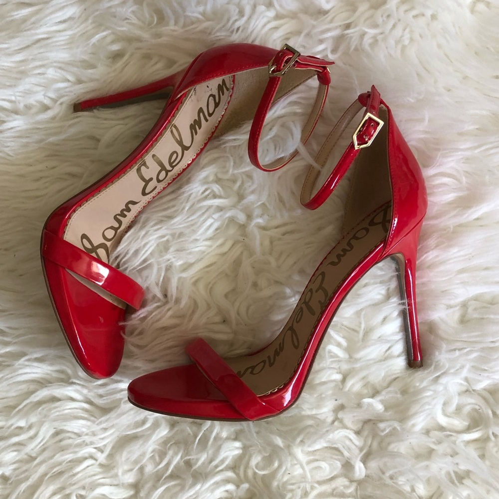 Red Sam Edelman Sandal High Heels 8.5